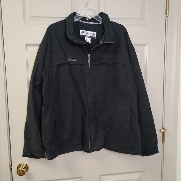 Columbia Sportswear Company Vintage Mens Jacket Size XXL Black Zipper Vented 90s